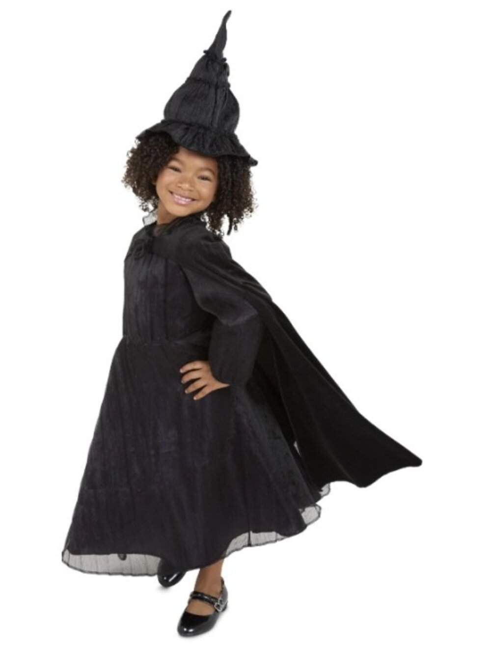 Wicked Elphaba Dress for Girls Premium Official Costume Black Dress with Purple